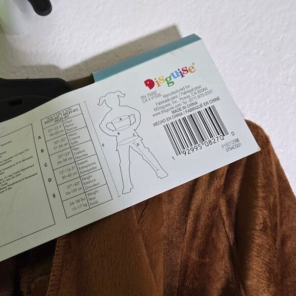 Girl's Deluxe Afro Unicorn Jumpsuit Costume XS  3T - 4T Hooded Girls Jumpsuit - Picture 6 of 7